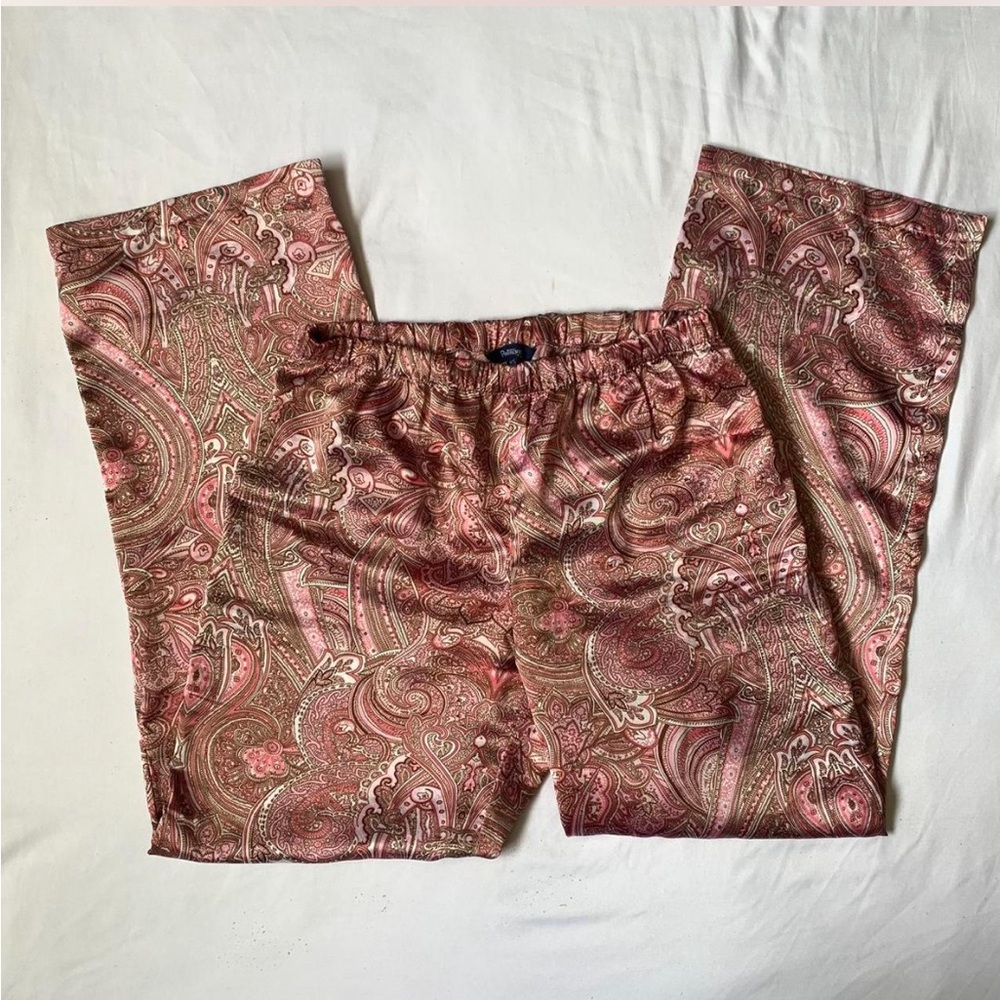Y2k Paisley Satin PJ Pants